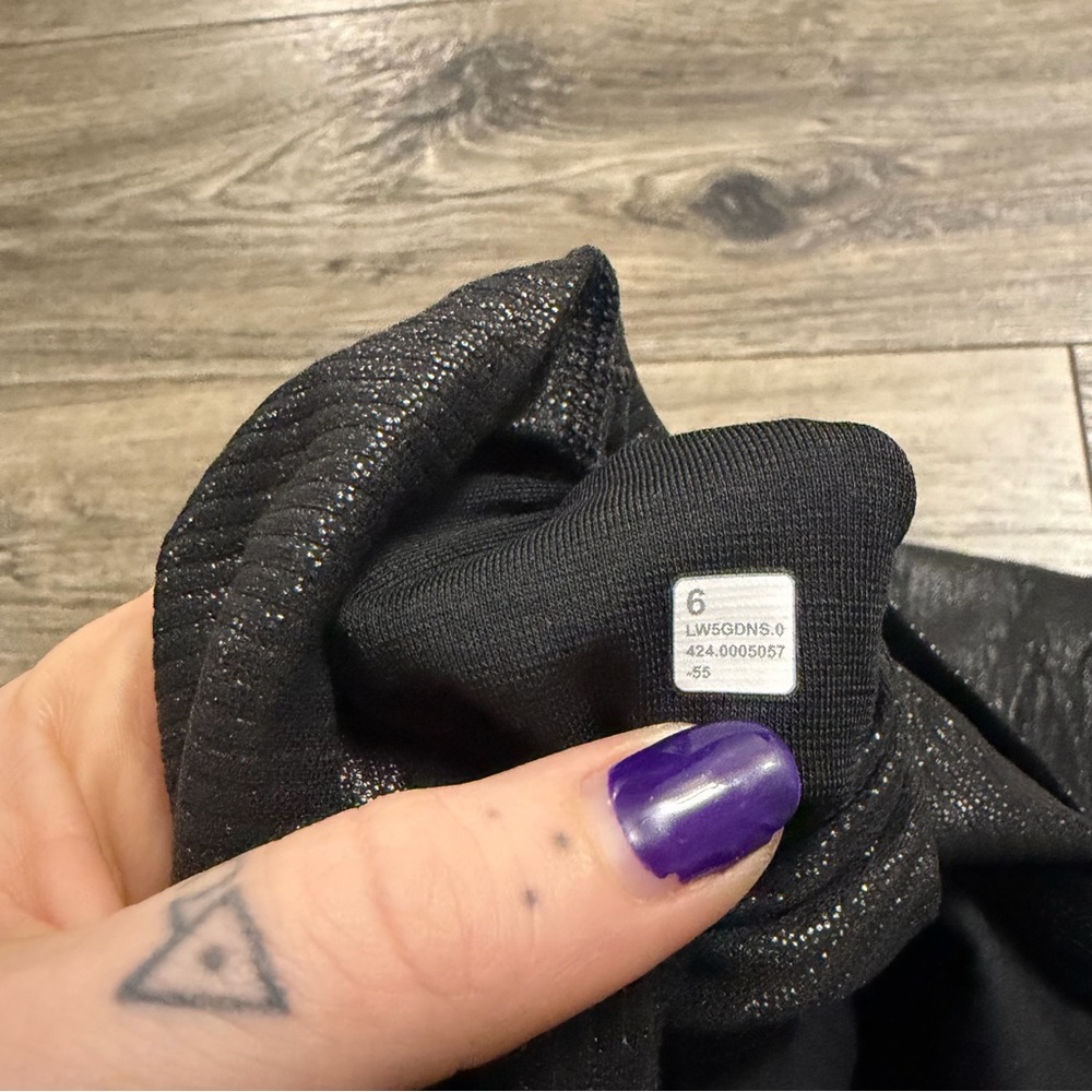 Lululemon Align Ribbed High-Rise Pant 28" *Shine (Black) Size 6 - Picture 3 of 6